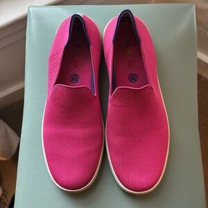 Rothy's Fuchsia Slip-On Flats